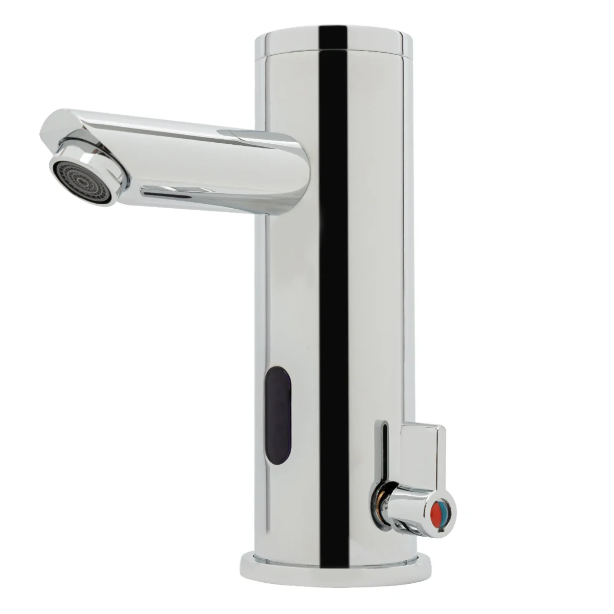 Berührungsloser Badezimmer-Wasserhahn, Infrarot-Sensor, automatischer Sensor-Wasserhahn, batteriebetrieben, G3/8-Zoll-Schnittstelle für Waschtischbecken, Silber - Image 3