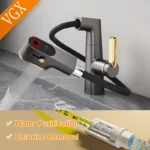 VGX Multifunctional Bathroom Faucets Pull Out