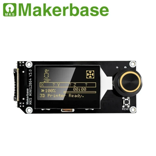 Maker base mks mini12864 v3 einfügen sd karte front lcd smart display bildschirm 3d drucker teile mks skr voron mini 12864