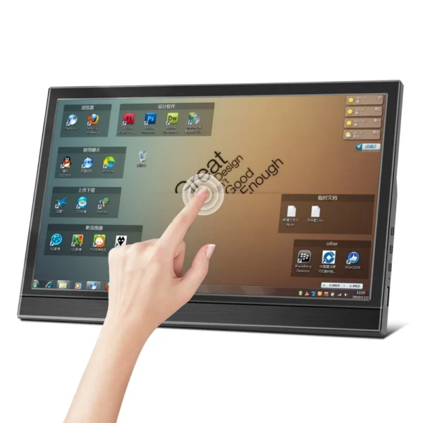 11,6′′ Touch Tragbarer Monitor 1366X768 LCD-Display Laptop zweiter Bildschirm Gaming Erweitertes Display für Switch/PS4/Xbox/Raspberry Pi