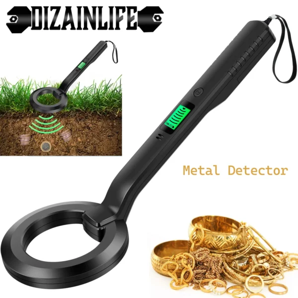 Metalldetektor, IP66, wasserdicht, tragbar, hochempfindlich, Metalldetektor, unterirdische Unterwasser-Mehrzweck-Metallfinder