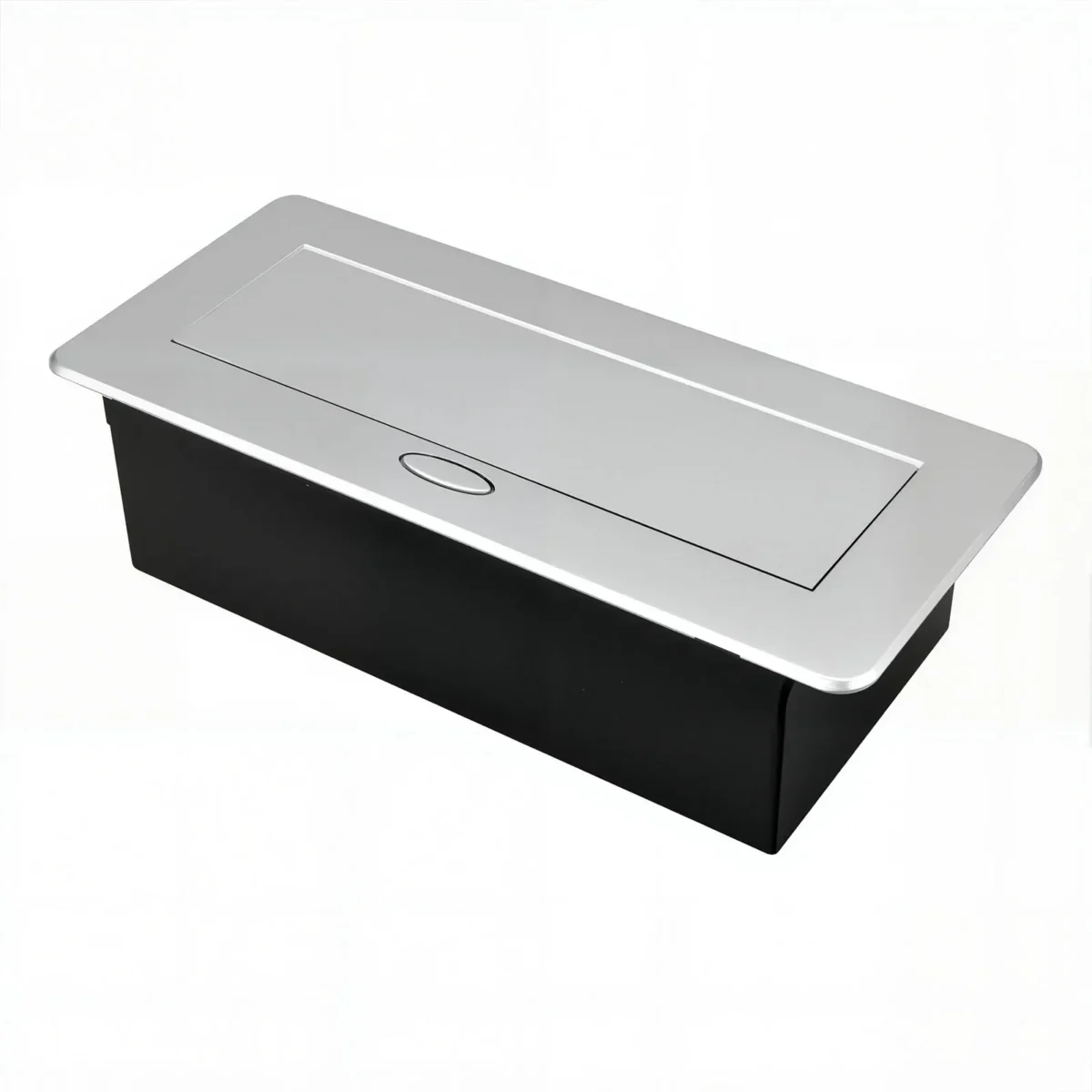 ​ ​ Multifunktionale, langsam sitzende Pop-Up-Schreibtischsteckdose EU/US mit USB/HDMI/RJ45/Typ-C-Anschlüssen – eingebetteter Konferenztisch aus Aluminiumlegierung - Image 2