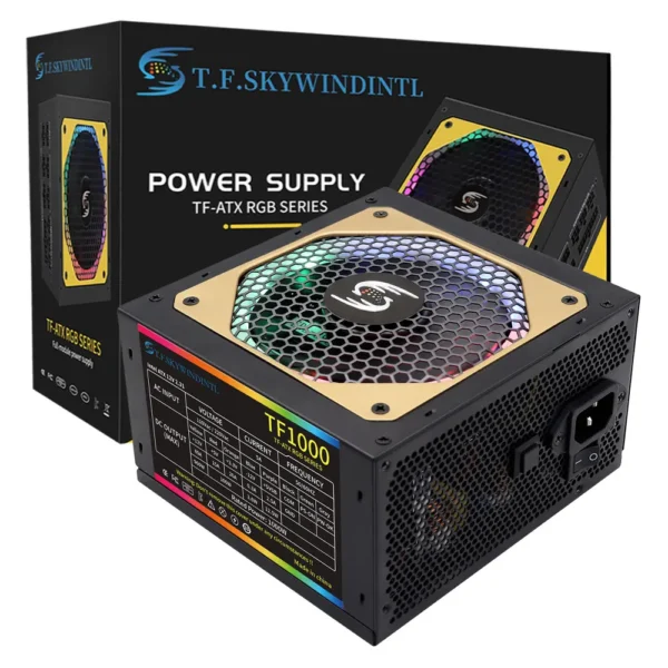 T.F.SKYWINDINTL NEW Gold 1000W Computer TF1000 Vollmodulares PC-Netzteil Medal Active PFC ATX