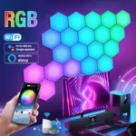 RGB Intelligent Hexagonal Wall Lamp Colorchanging