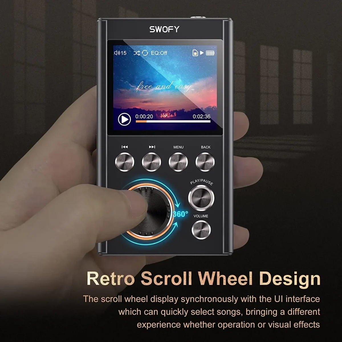 64GB HiFi MP3 player, high-resolution DAC with DSD high-resolution digital audio tape, supports expansion up to 256GB - Image 4