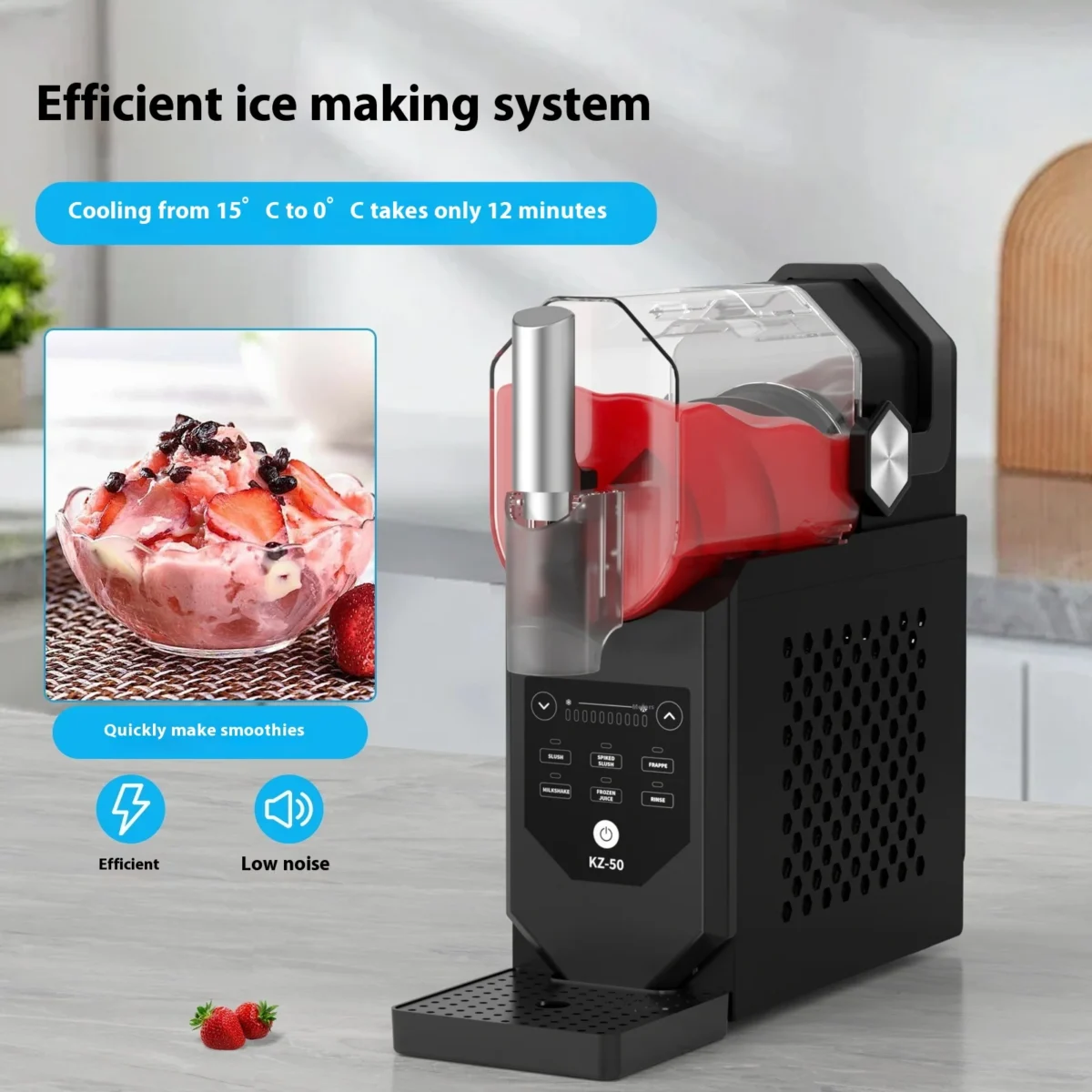 Multi-Functional With Cover Automatic Ice Machine Soft Ice Large Capacity Ice Crusher Customized Household Snow Melting Machine - Image 4