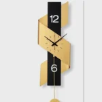 Large Digital Wall Clock Metal Noiseless