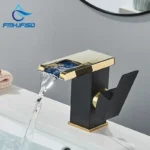 FMHJFISD LED Bathroom Basin Faucet Waterfall