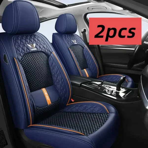 1/2PCS Full Seat Breathable PU Leather Breathable Luxury Car Seat Covers High-Quality Waterproof Scratch-Resistant Universal Car