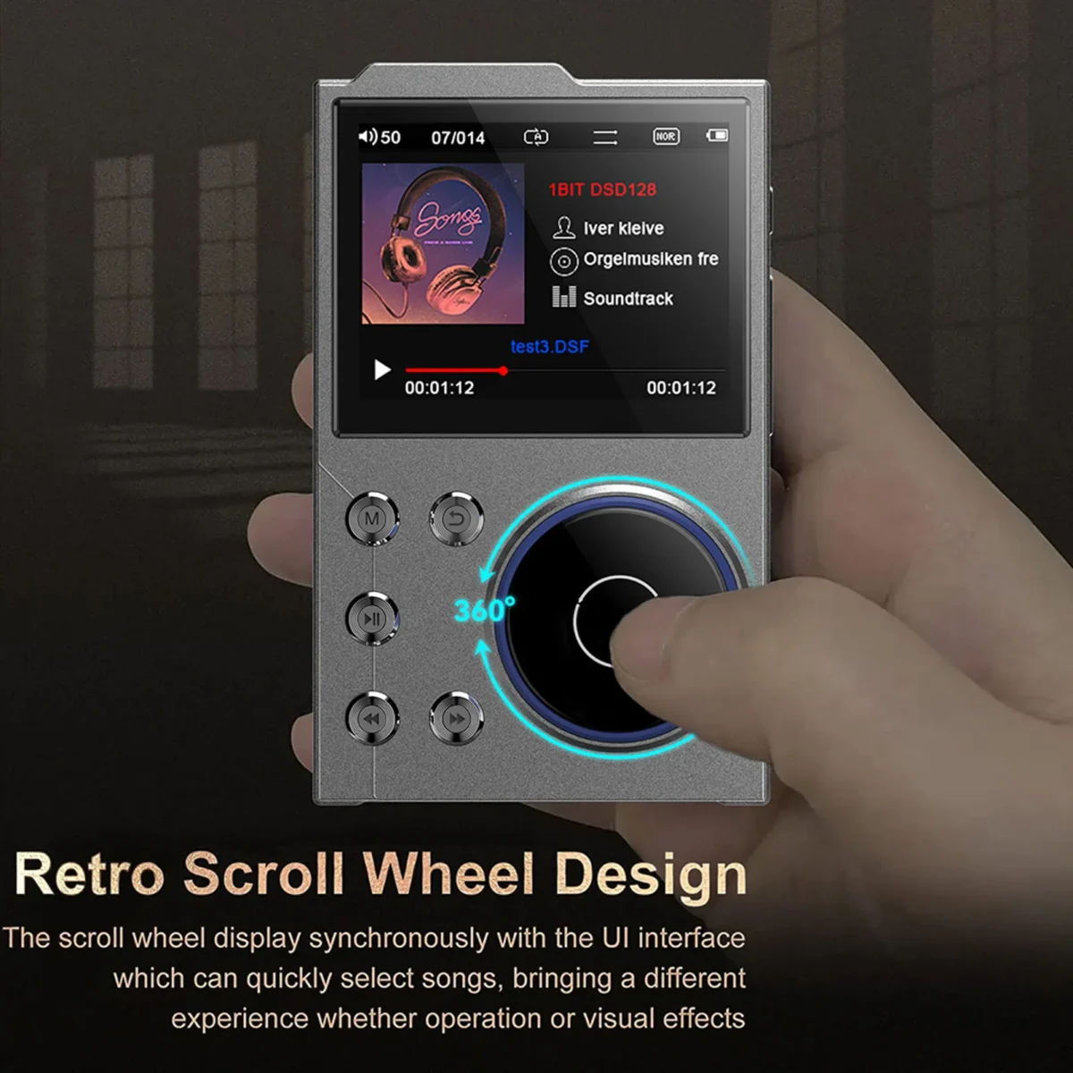 HiFi Sound Player Sound Music Player MP3 Player Digital Music Player Bluetooth 5.3 Lossless DSD FLAC HD HiFi Portable MP3 Player - Image 2