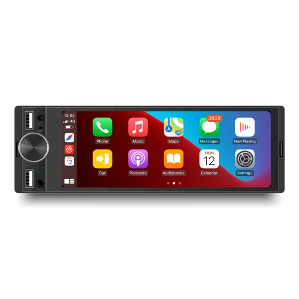 1DIN Universal MP5 6.86-Inch Car Radio Support Wireless Carplay Android AUTO AUX USB SWC BT Touch Screen Multimedia Video Player