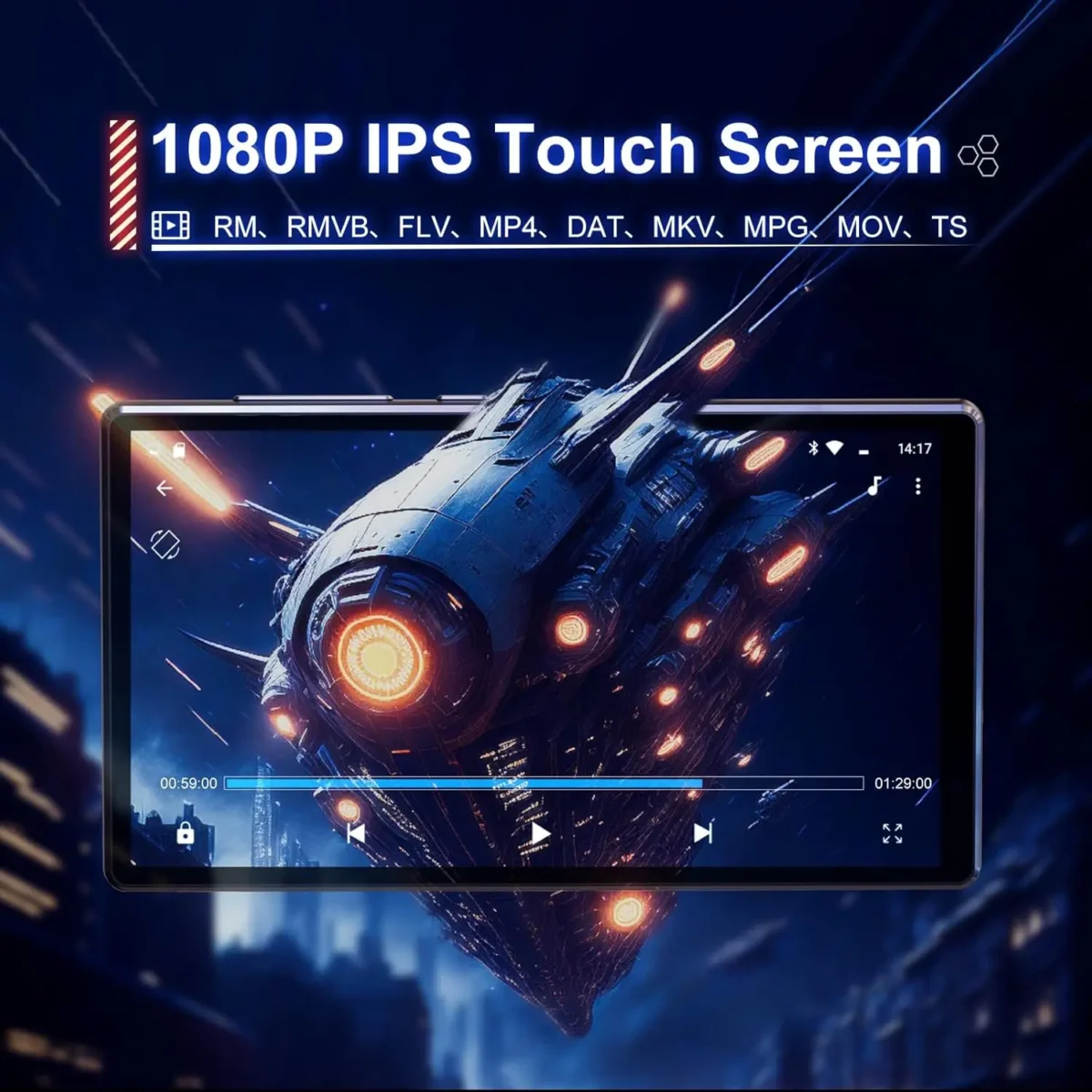 MECHEN 160 GB (128 GB + 32 GB) MP3/MP4-Player mit Bluetooth und WLAN, 5-Zoll-IPS-Touchscreen 1080P, bis zu 1 TB - Image 3