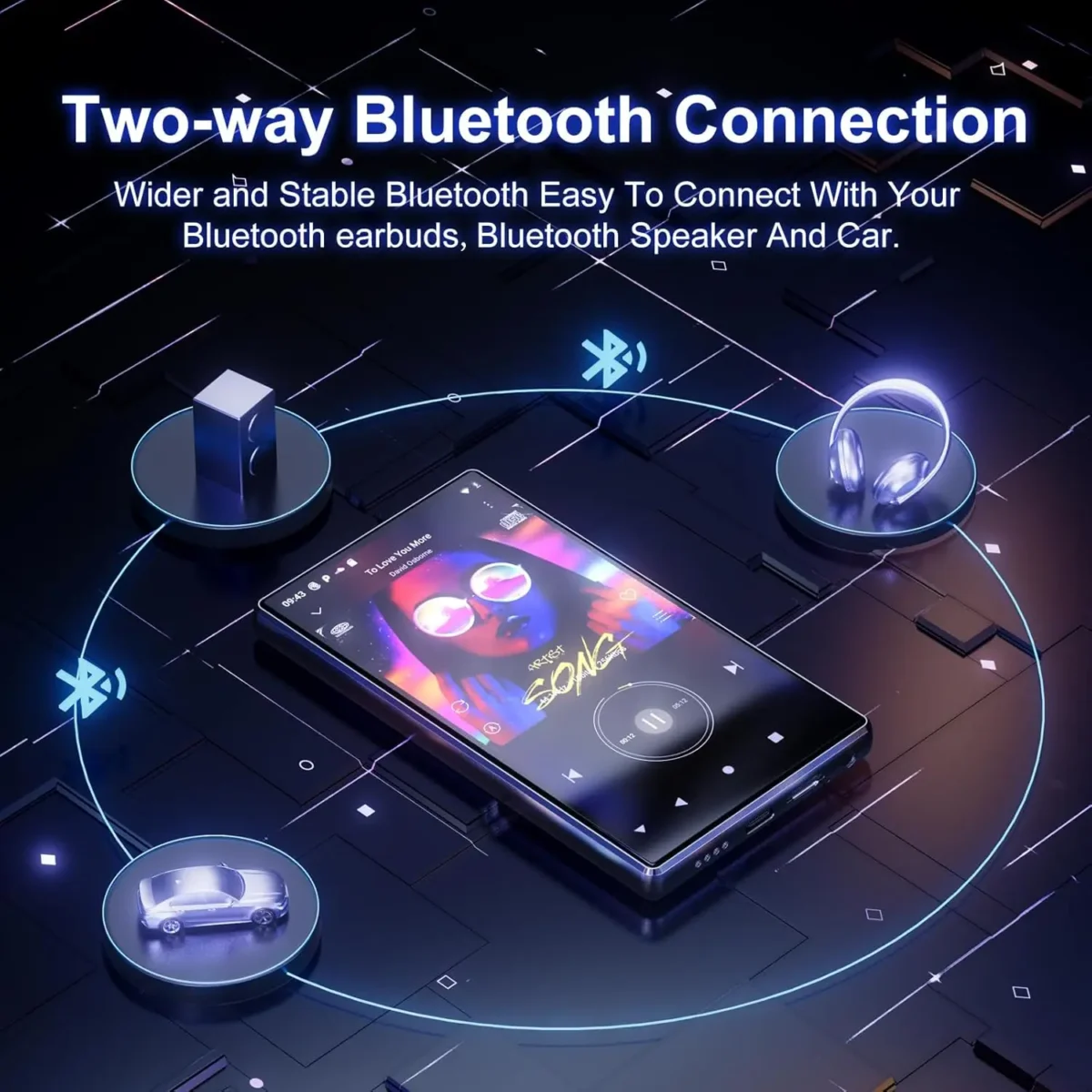 MECHEN 160 GB (128 GB + 32 GB) MP3/MP4-Player mit Bluetooth und WLAN, 5-Zoll-IPS-Touchscreen 1080P, bis zu 1 TB - Image 4