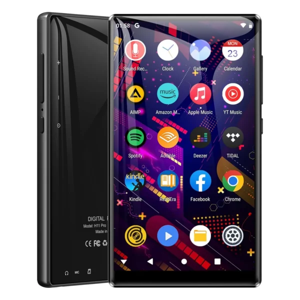 MECHEN 160 GB (128 GB + 32 GB) MP3/MP4-Player mit Bluetooth und WLAN, 5-Zoll-IPS-Touchscreen 1080P, bis zu 1 TB