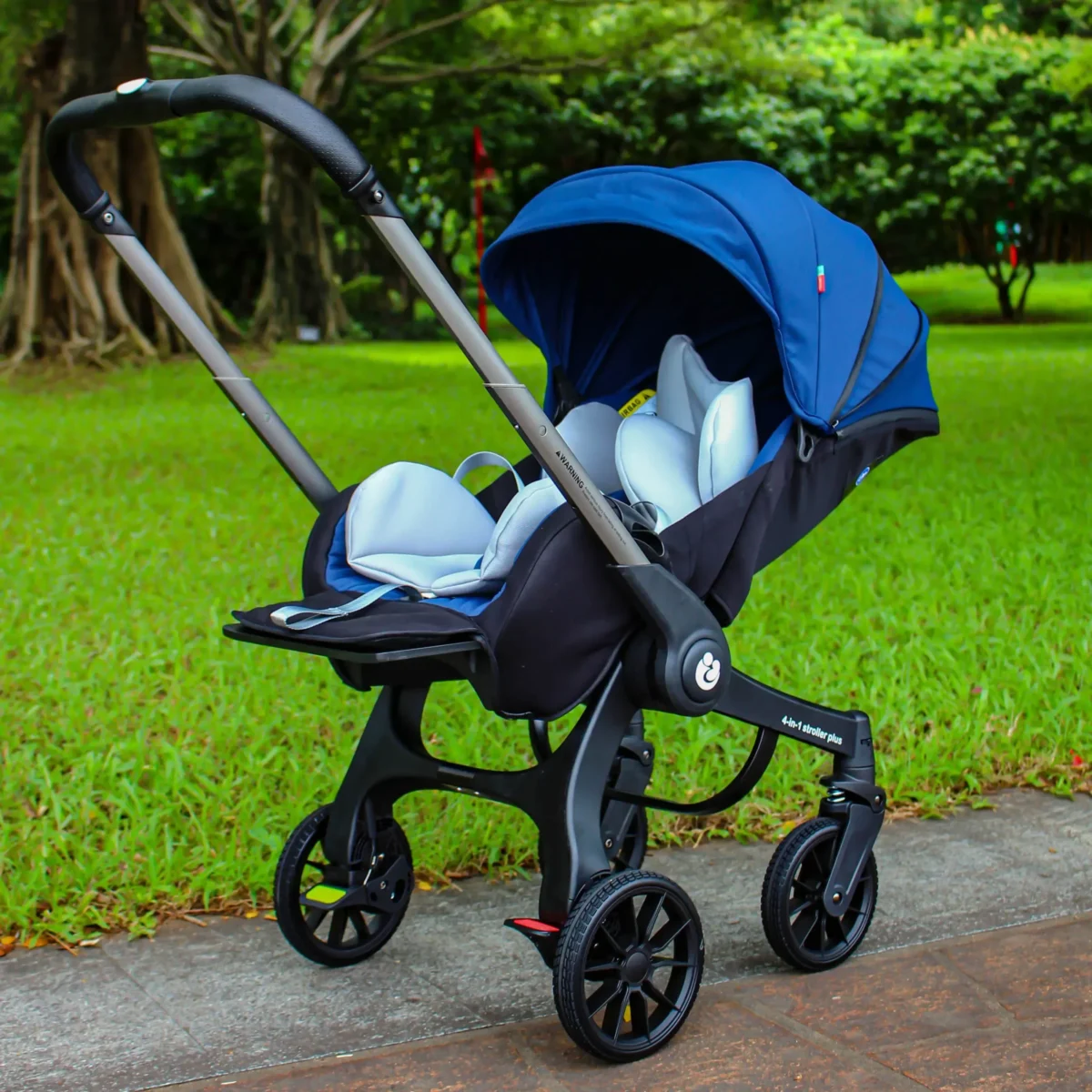 Baby Stroller 4in1 EU Stock, 3 in1 baby trolley car with car seat,multifunctional foldable easy portability baby carriage - Image 6
