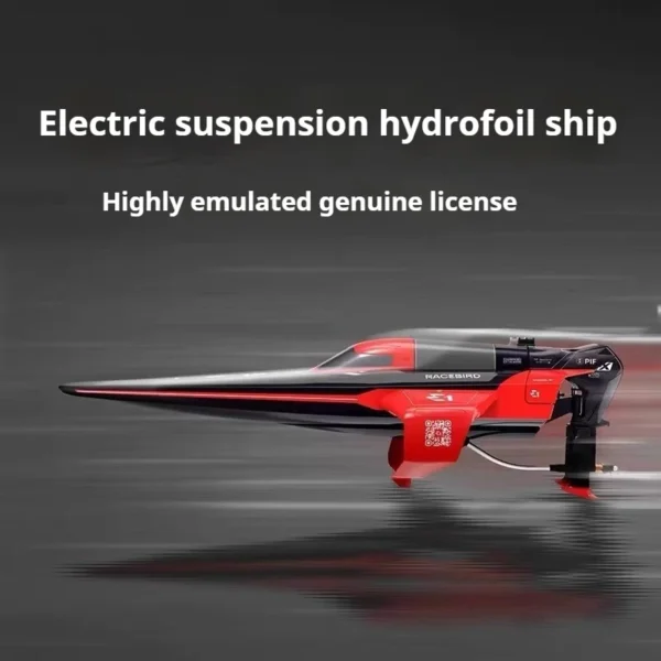 E1 RaceBird Electric Suspended Hydrofoil Boat Rc Remote Control Boat Model Speedboat Water Cooling Motor Water Toys