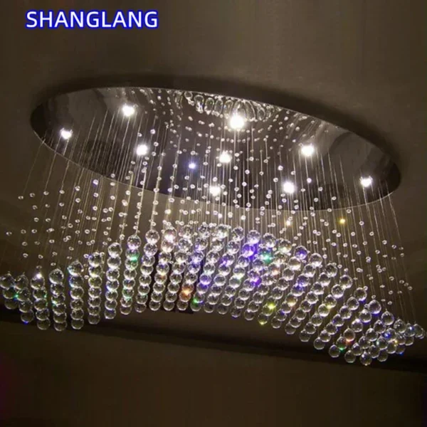 Illumination New Curve Flush Mount Chandelier Shop Light Modern Crystal Chandelier Contemporary Crystal Lighting