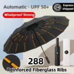 Stormproof Windproof Automatic Umbrella288 Reinforced Fiberglass