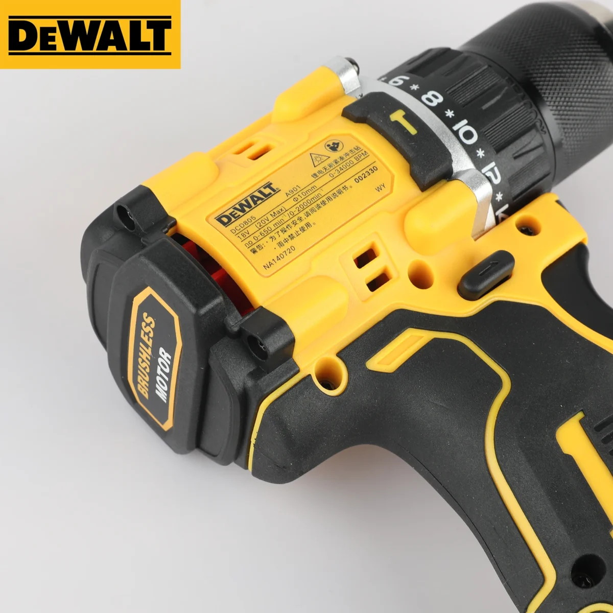 DEWALT DCD805 20V Power Tools Brushless Impact Drill Cordless Electric Screwdriver Multi-Function Hand Drill - Image 5