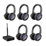 UHF RF Silent Disco Headphones Wireless