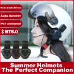 LX1 Motorcycle Summer Helmet Special Bluetooth