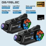 GEARELEC Motorcycle Bluetooth Headset Camera Motorcycle