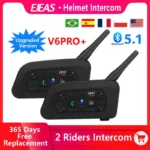 EJEAS V6 Pro Motorcycle Bluetooth Helmet