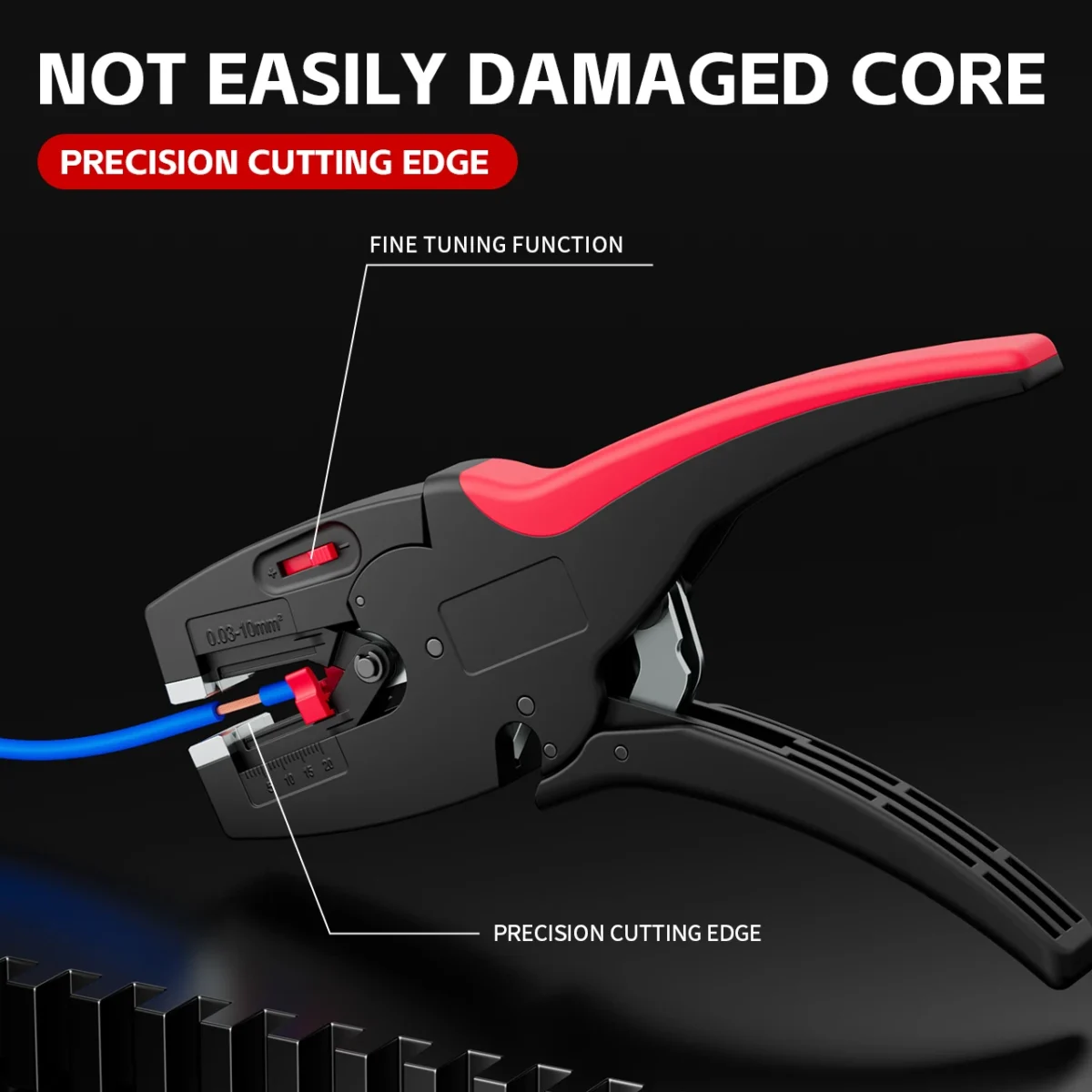 Automatic Wire Stripper and Cutter Pliers 2 in 1 Heavy Duty Tools 0.03-10mm²/32-7AWG Mini Multifunctional Electrical Repair - Image 5