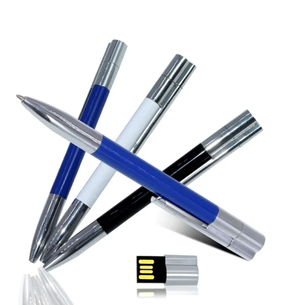 NEW Metal Ball Point Pen Stick Usb Flash Drive 2.0 16GB 32GB 64GB 128gb Memory Sticks Pendrives Cool Gifts usb drive