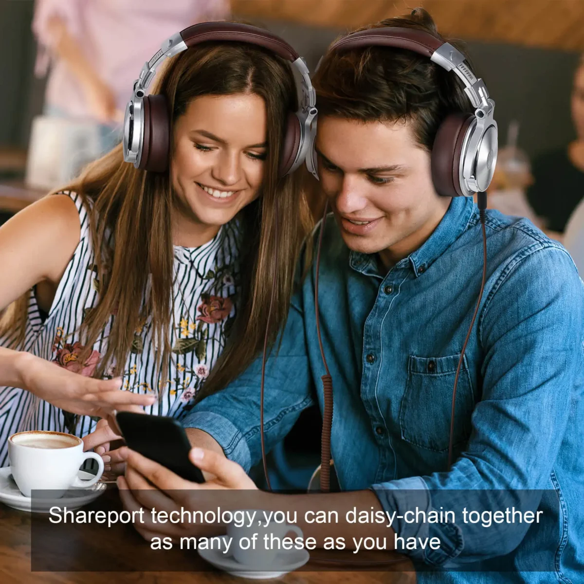 Oneodio Wired Headphones Professional Studio DJ Headphone With Microphone Over Ear Hi-Res Headset Monitoring For Music Phone - Image 3