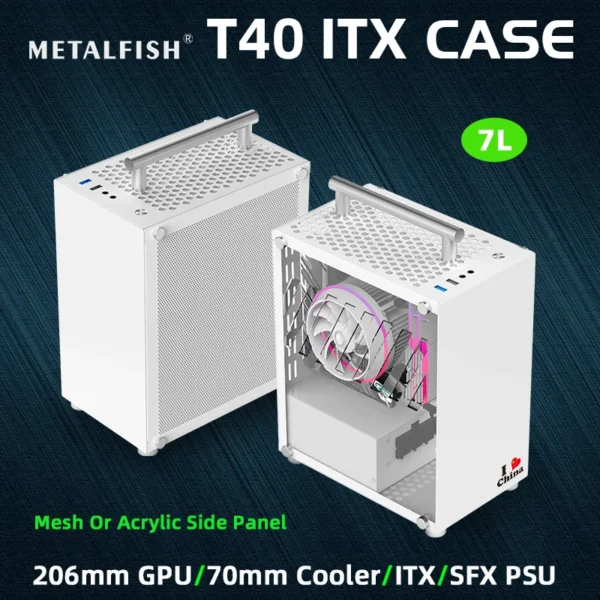 METALFISH T40 Mini ITX Case 7L