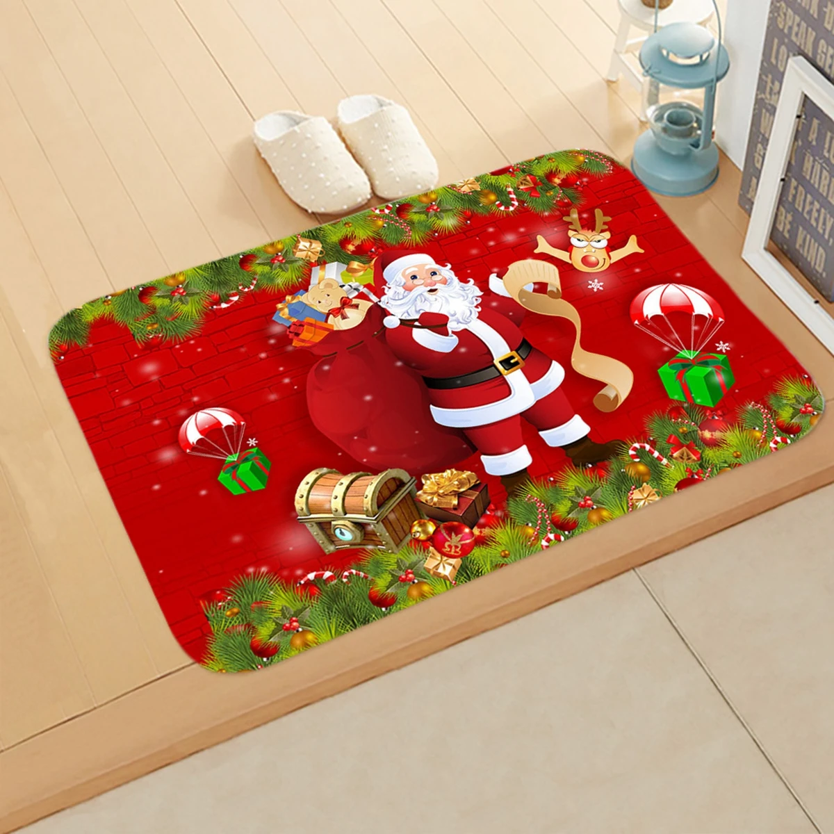 Christmas Door Mat Santa Claus Outdoor - Image 3