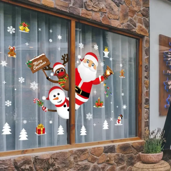 Christmas Wall Window Stickers Marry Christmas