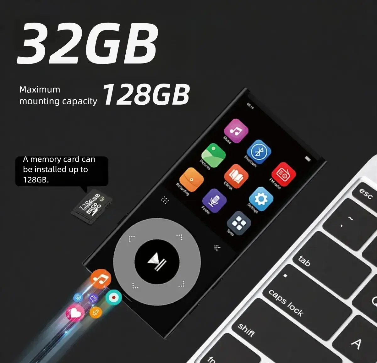 Lecteur MP3 Player TypeC Portable Walkmen - Image 6