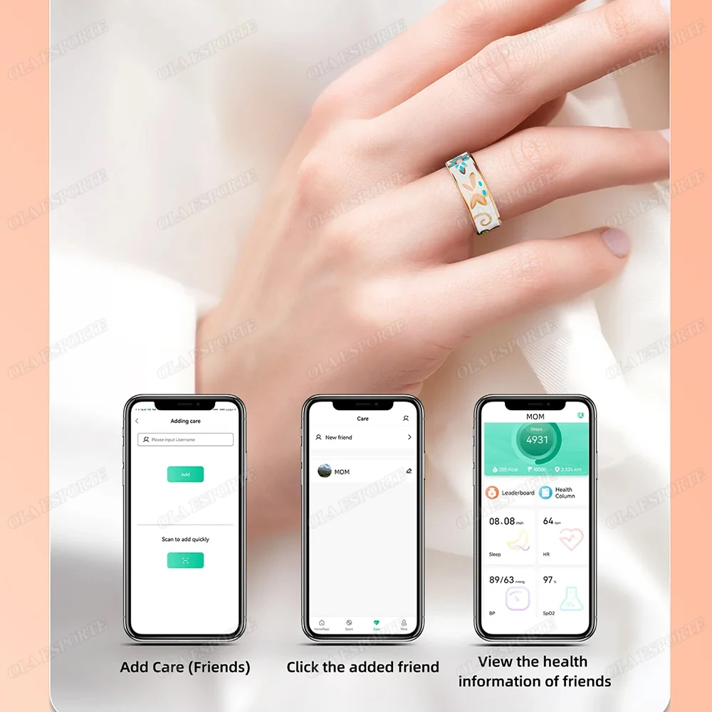 New Color Enamel Craftsmanship Smart Ring - Image 3