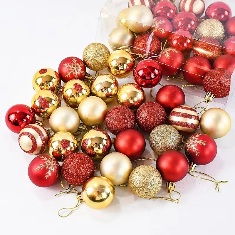 50Pcsbox Christmas Balls Christmas Tree Ornaments - Image 3