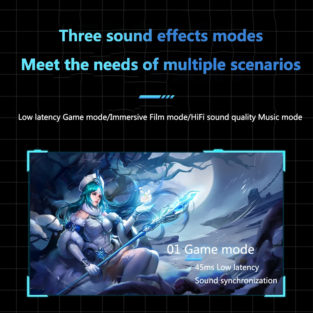 X35 Wireless 5.3 Bluetooth Earphone Headphones Outdoor Sport Headset With Charging Bin Display Touch Control Earbuds for Music - Image 4