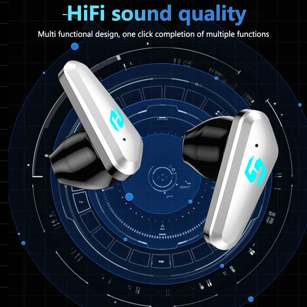 X35 Wireless 5.3 Bluetooth Earphone Headphones Outdoor Sport Headset With Charging Bin Display Touch Control Earbuds for Music - Image 5