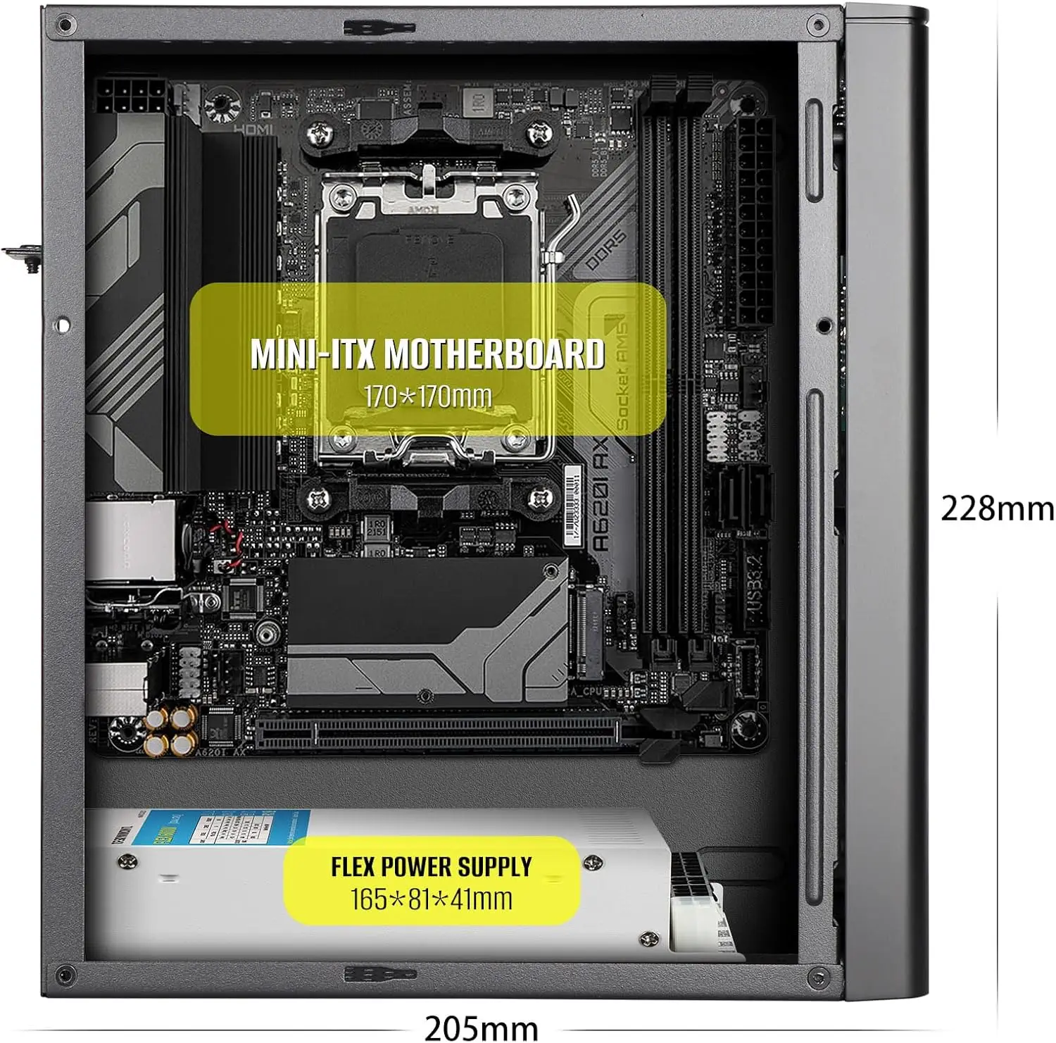 Mini ITX Case ARGB Small Form - Image 6