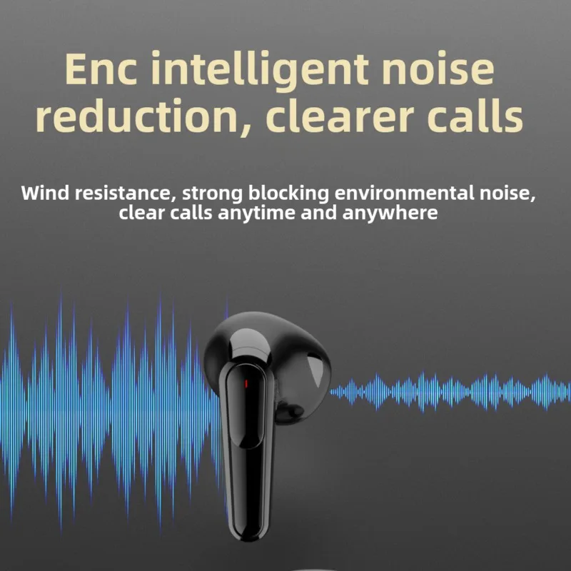 New AI Translation Wireless Bluetooth Earphone Slide Design Touch Screen Intelligent Noise Reduction TWS In Ear Earphone - Image 4