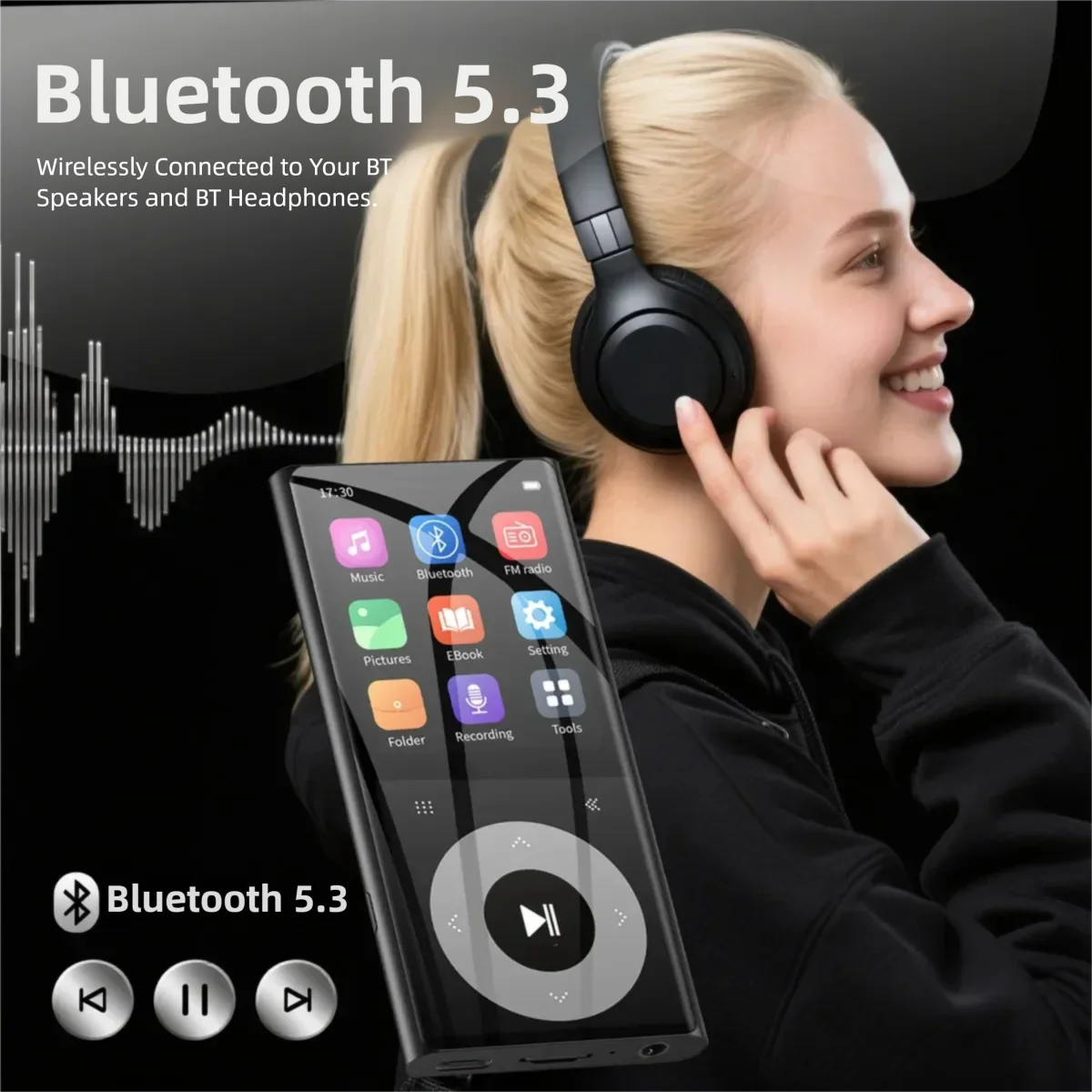 Lecteur MP3 Player TypeC Portable Walkmen - Image 3