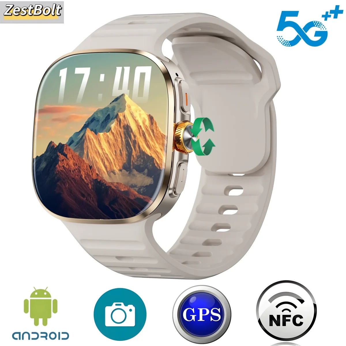 M99 Smartwatch 5G With 2.4inch Amoled Screen 900W Rotating Camera WIFI GPS Position Compass NFC Bluetooth Smart Watch Men Women - Image 2