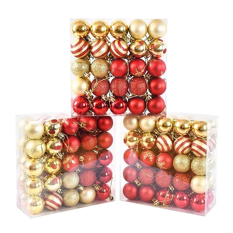 50Pcsbox Christmas Balls Christmas Tree Ornaments - Image 2
