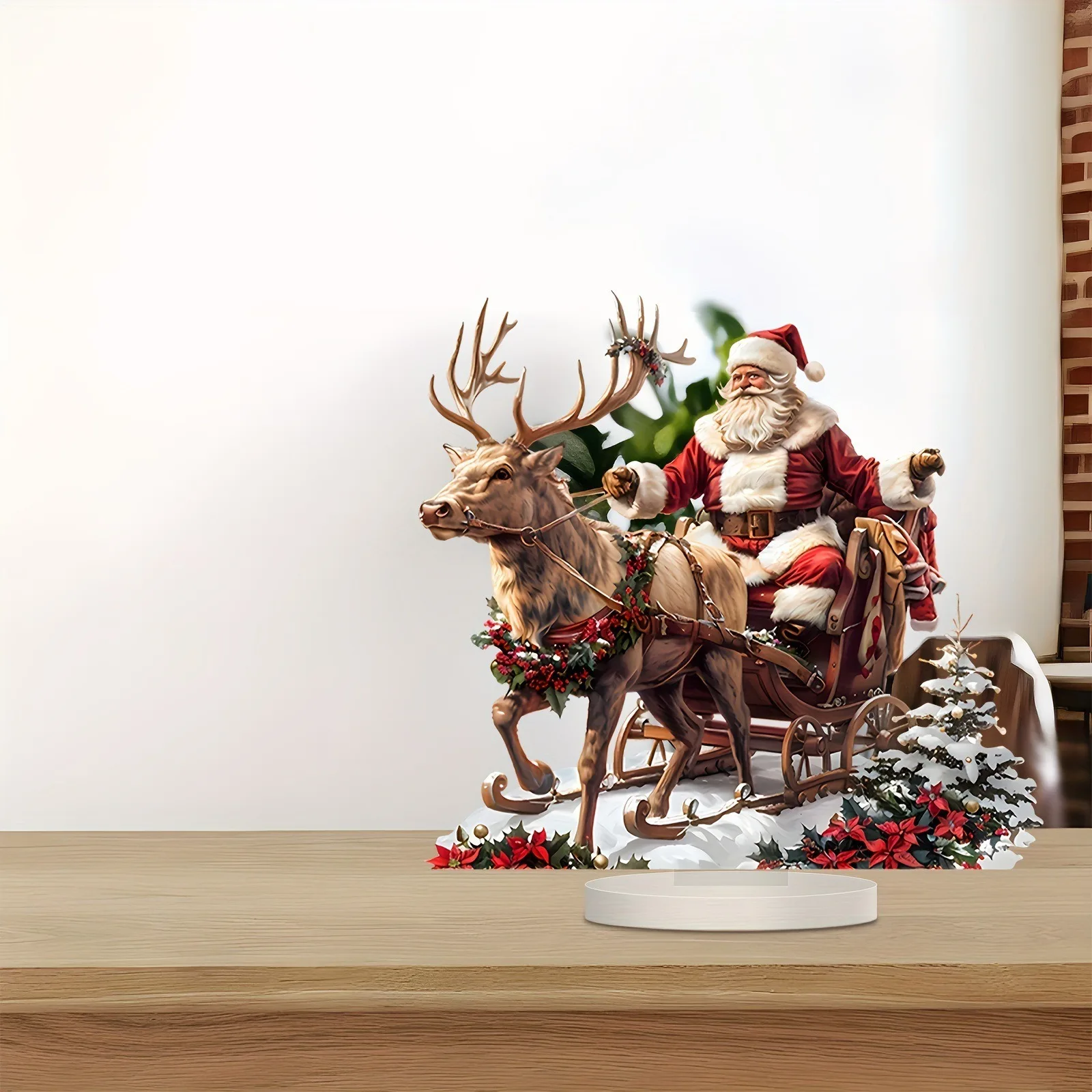 Sleigh Santa Claus Reindeer Sled Tabletop - Image 4