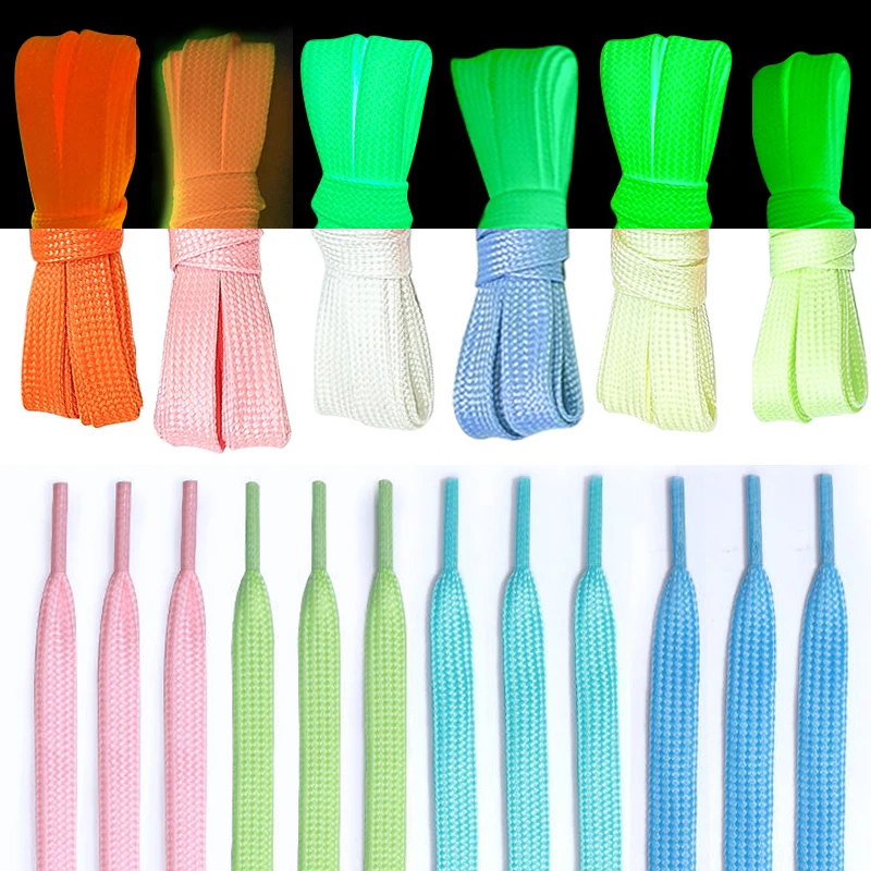 2PCS 160cm 120cm 100cm Luminous Shoelace Glow in the Dark Colorful Shoelaces Kids Children Party Gift Shoelace Shoes Accessories - Image 2