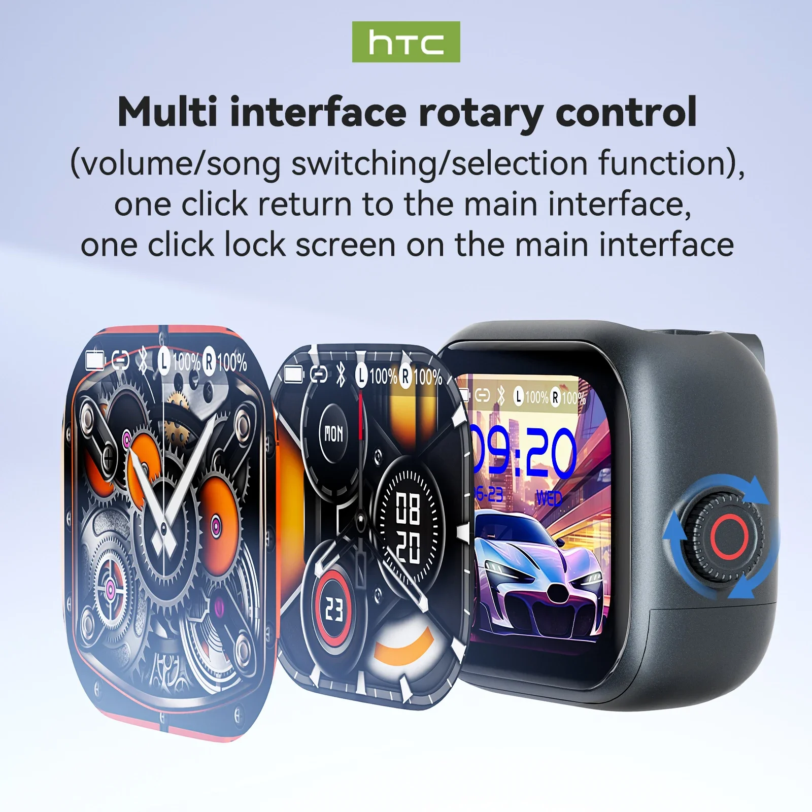 【Custom Wallpaper】HTC NE40 Earphones Bluetooth V6 TWS Sports AI Translator Earbud Noise Reduction Wireless Headphones With Mic - Image 2