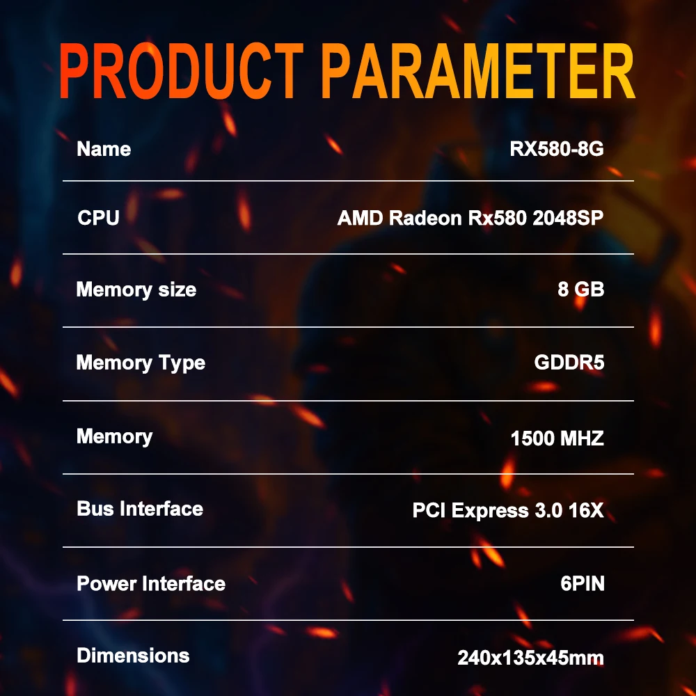 SOYO Graphics Cards Radeon RX580 8G - Image 2