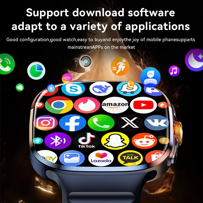 M99 Smartwatch 5G With 2.4inch Amoled Screen 900W Rotating Camera WIFI GPS Position Compass NFC Bluetooth Smart Watch Men Women - Image 5