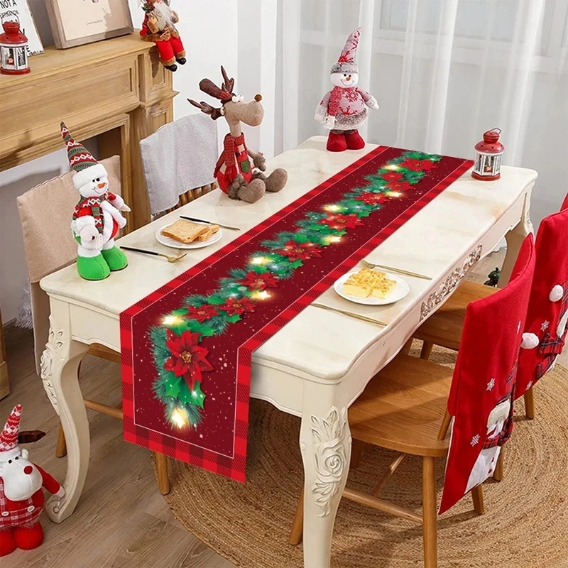 Christmas Table Runner Merry Christmas Decoration - Image 6