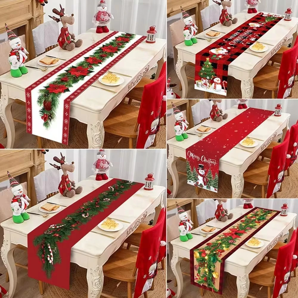 Christmas Table Runner Merry Christmas Decoration
